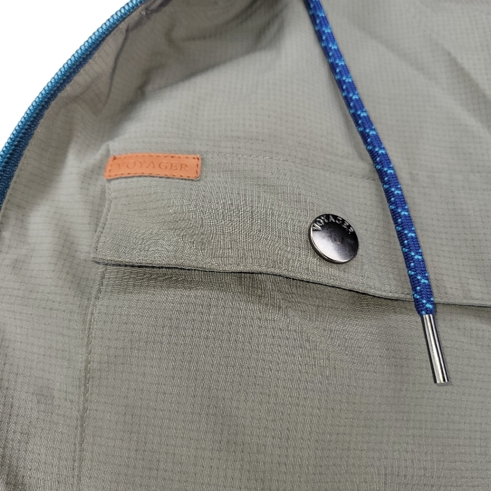 Voyager Men's Windbreaker Jacket - Size: XL - Gray / Blue - Picture 3 of 12